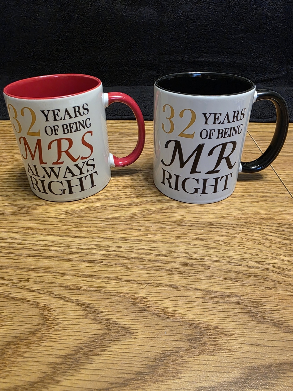 32 Years of Mr. & Mrs.  Annv Mugs
